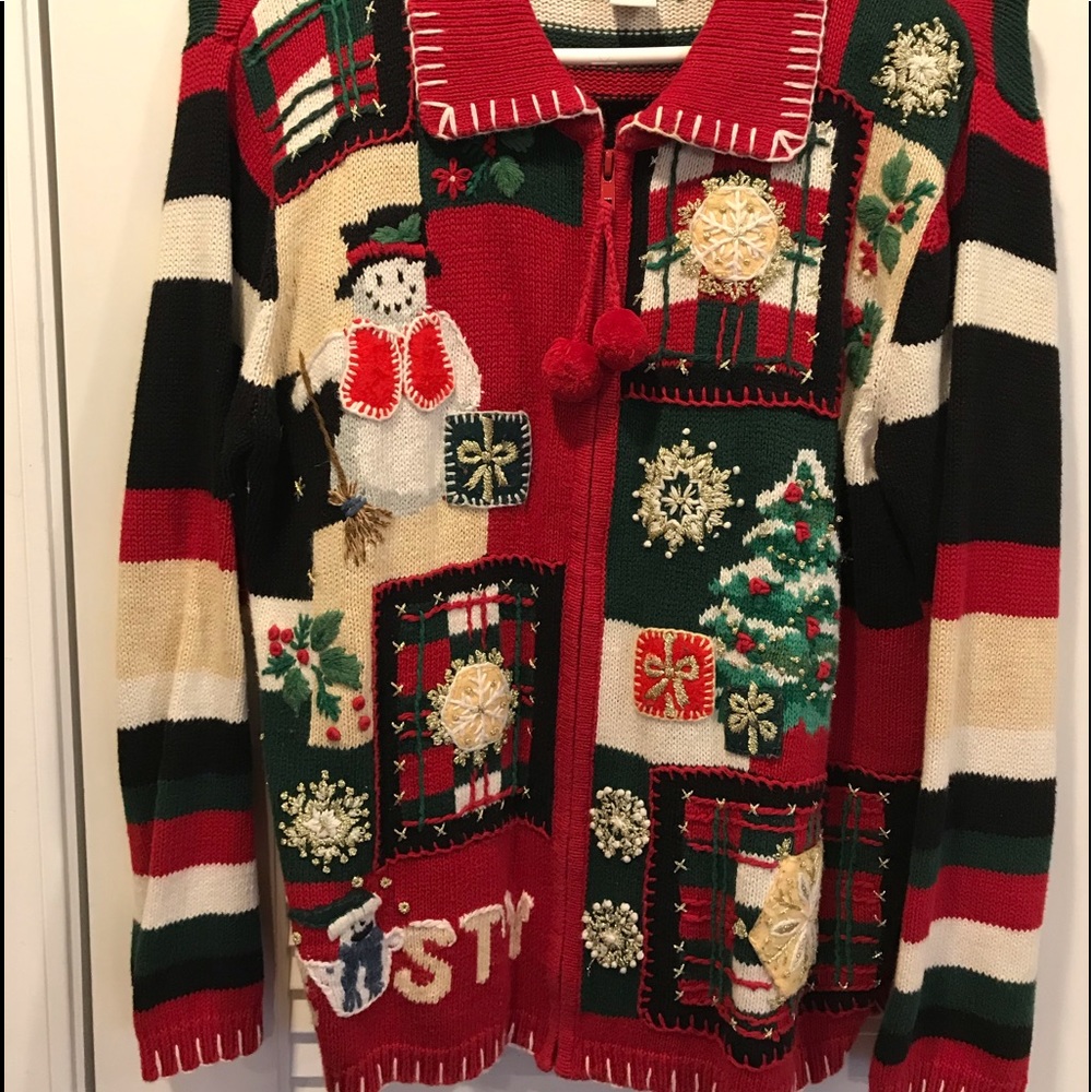 Vintage ugly Christmas sweater size S